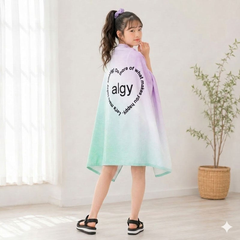 algy（アルジー） 子供服 ラップ タオル 80cm丈 女の子 キッズ