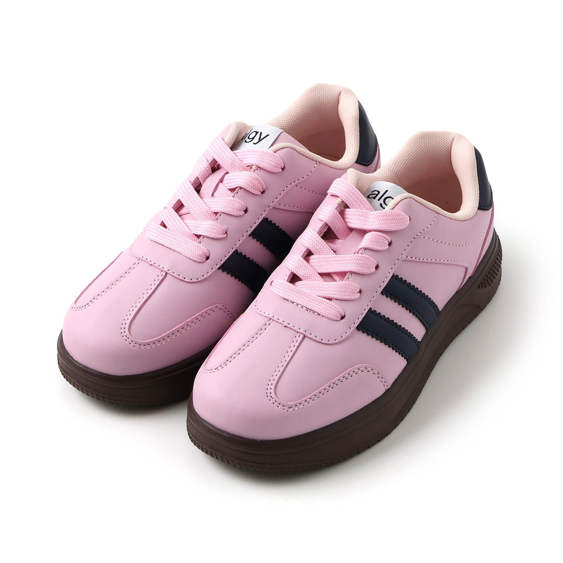 algy（アルジー） 子供用t 靴 スニーカー 軽量 厚底 合皮 女の子