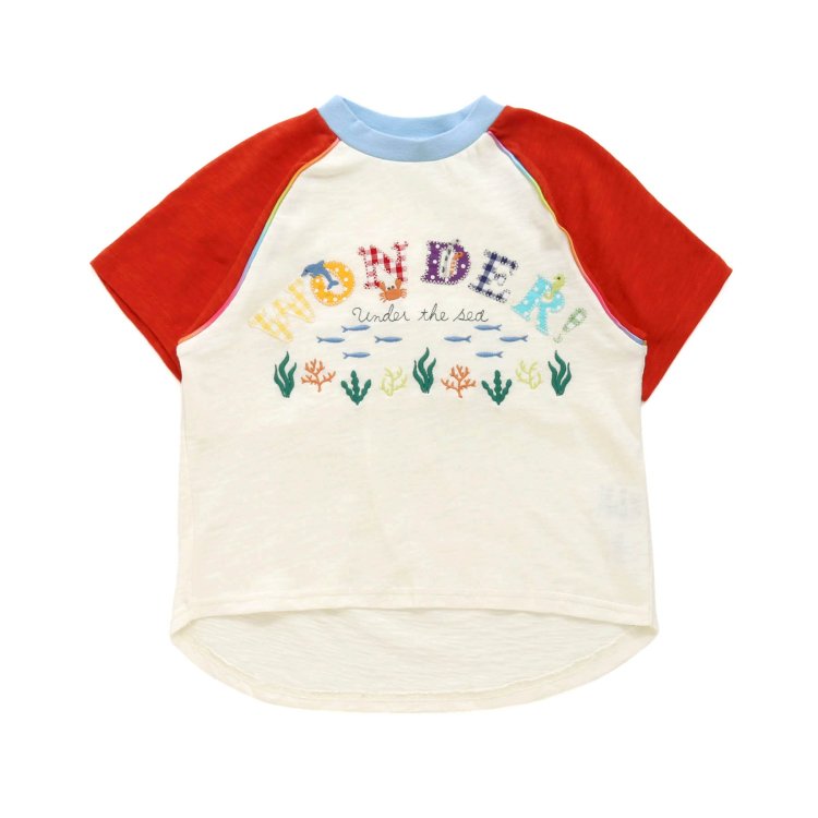 BIT'Z（ビッツ） 子供服 マリンアップリケ 刺繍 Tシャツ キッズ 男の子
