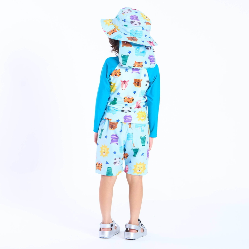 BIT'Z（ビッツ） 子供服 動物切り絵柄 日よけハット 水陸両用 キッズ