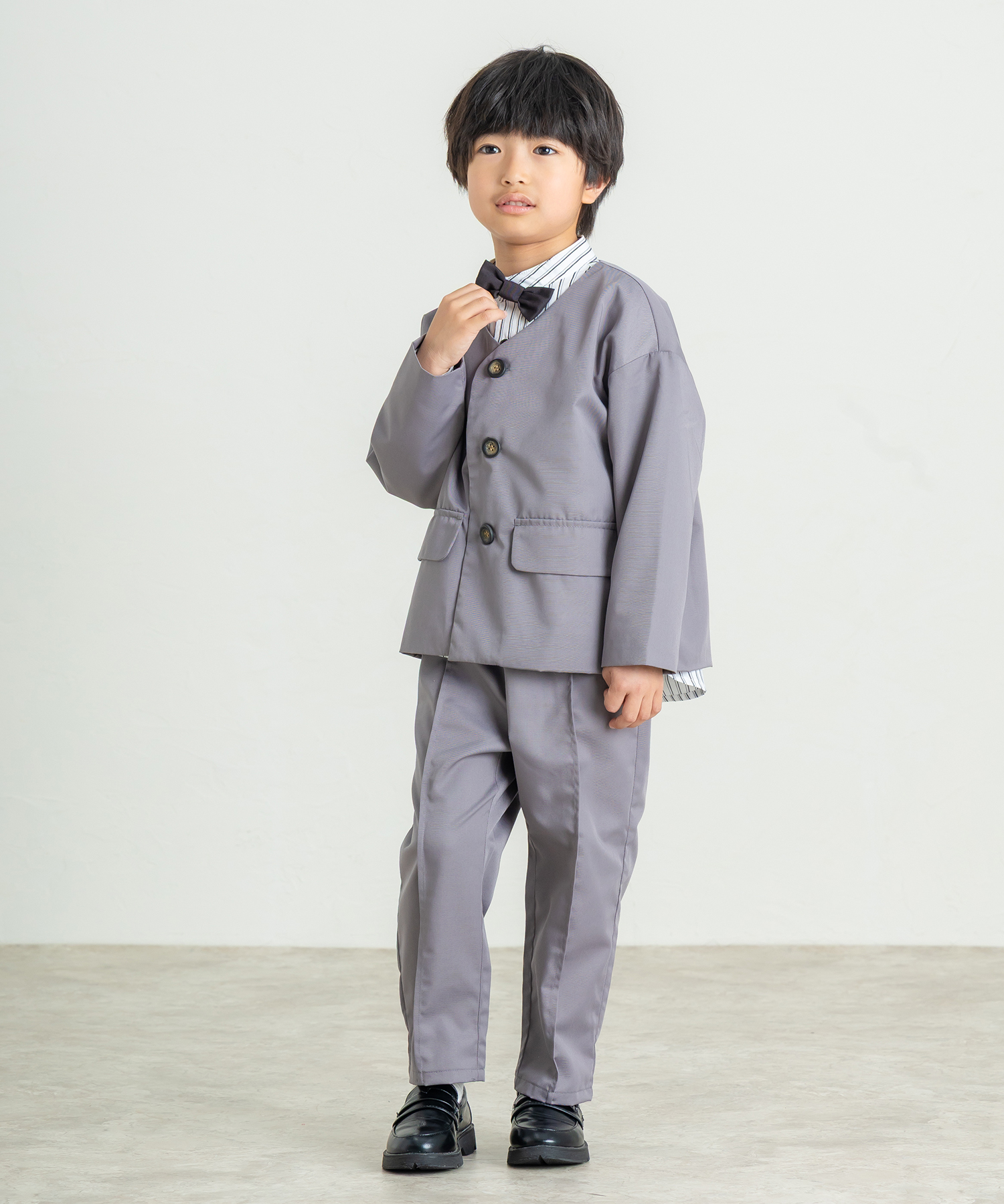 DILASH（ディラッシュ） セール 子供服 蝶ネクタイ付き スタンド衿