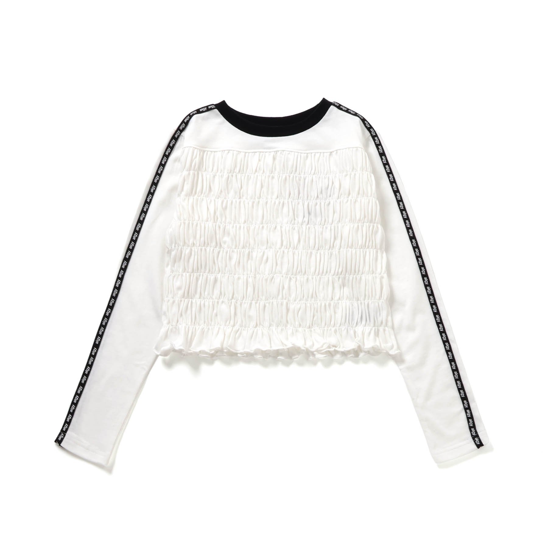 algy（アルジー） 子供服 シャーリング ロンT 女の子 キッズ 長袖 T