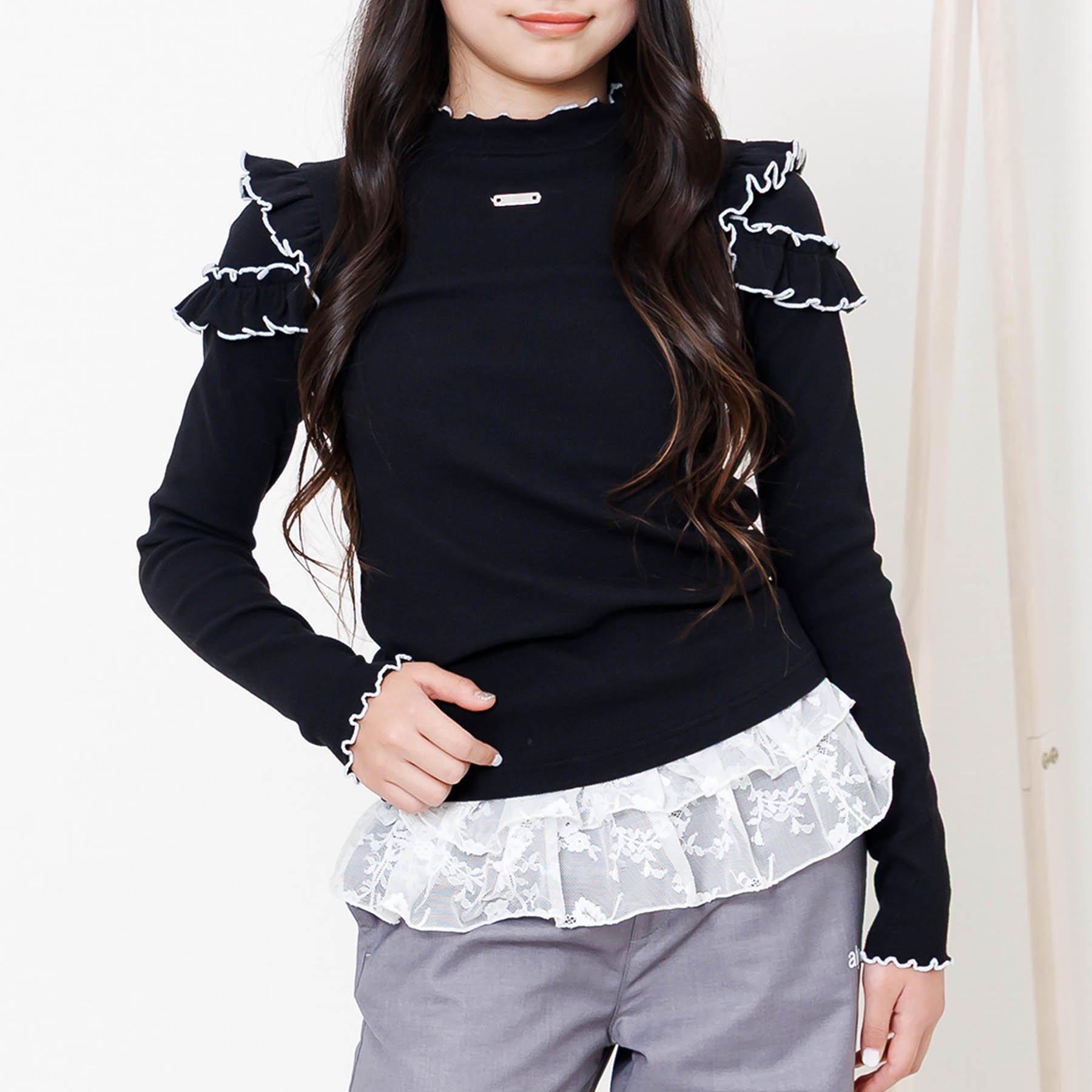 新品　未使用　長袖アイテム　アルジー　8枚まとめ売り algy（アルジー） セール 子供服 フリル リブ ロンT Tシャツ 女の子