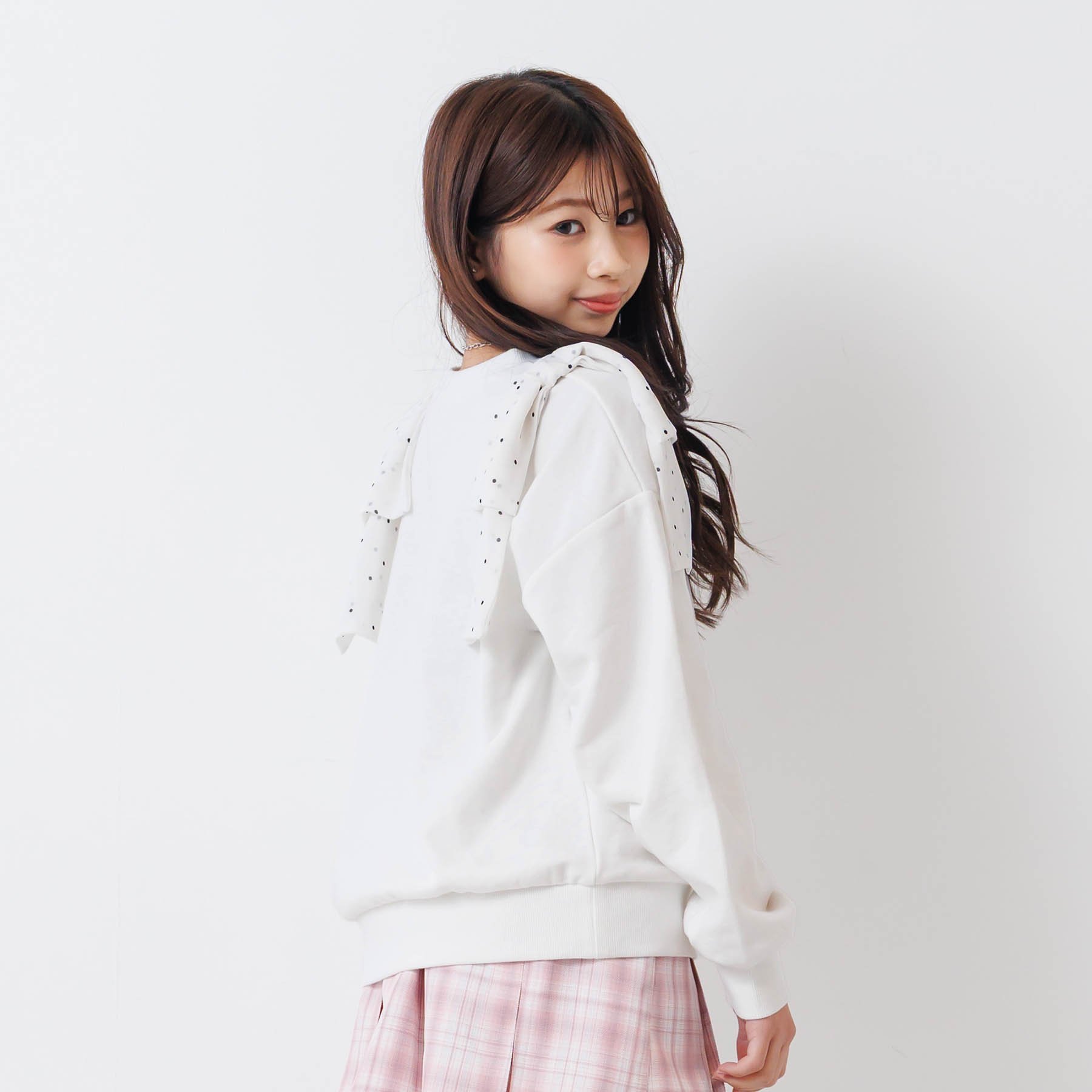 algy（アルジー） スプリングセール 子供服t algy 肩りぼん トレーナー