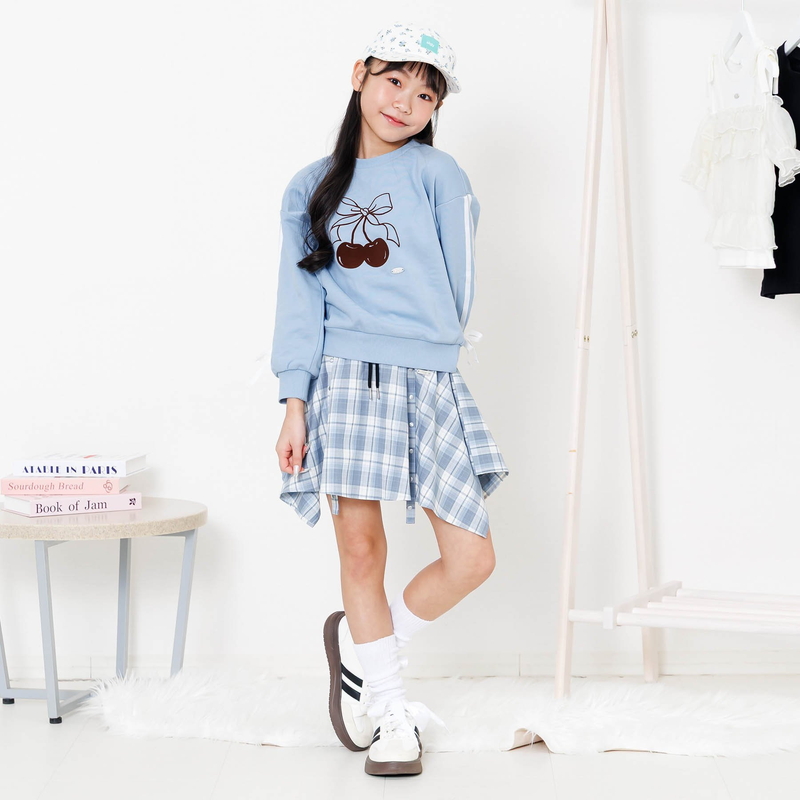 algy（アルジー） 子供服t algy ライン りぼん チェリー トレーナー