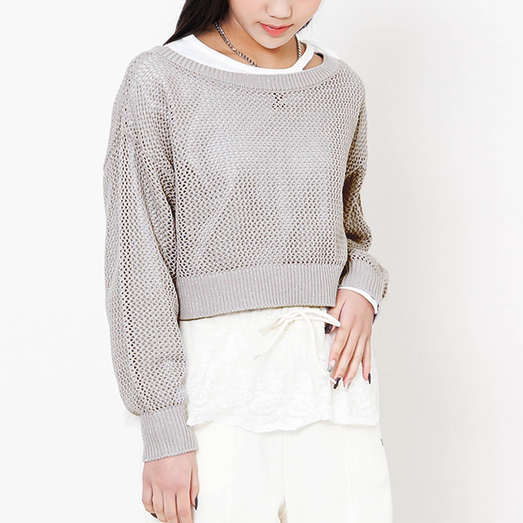 まとめ売り女の子　子供服140㎝全約33セット（150㎝数点含む）オールシーズン algy（アルジー） セール 子供服 メッシュニット＆ロンT セット キッズ