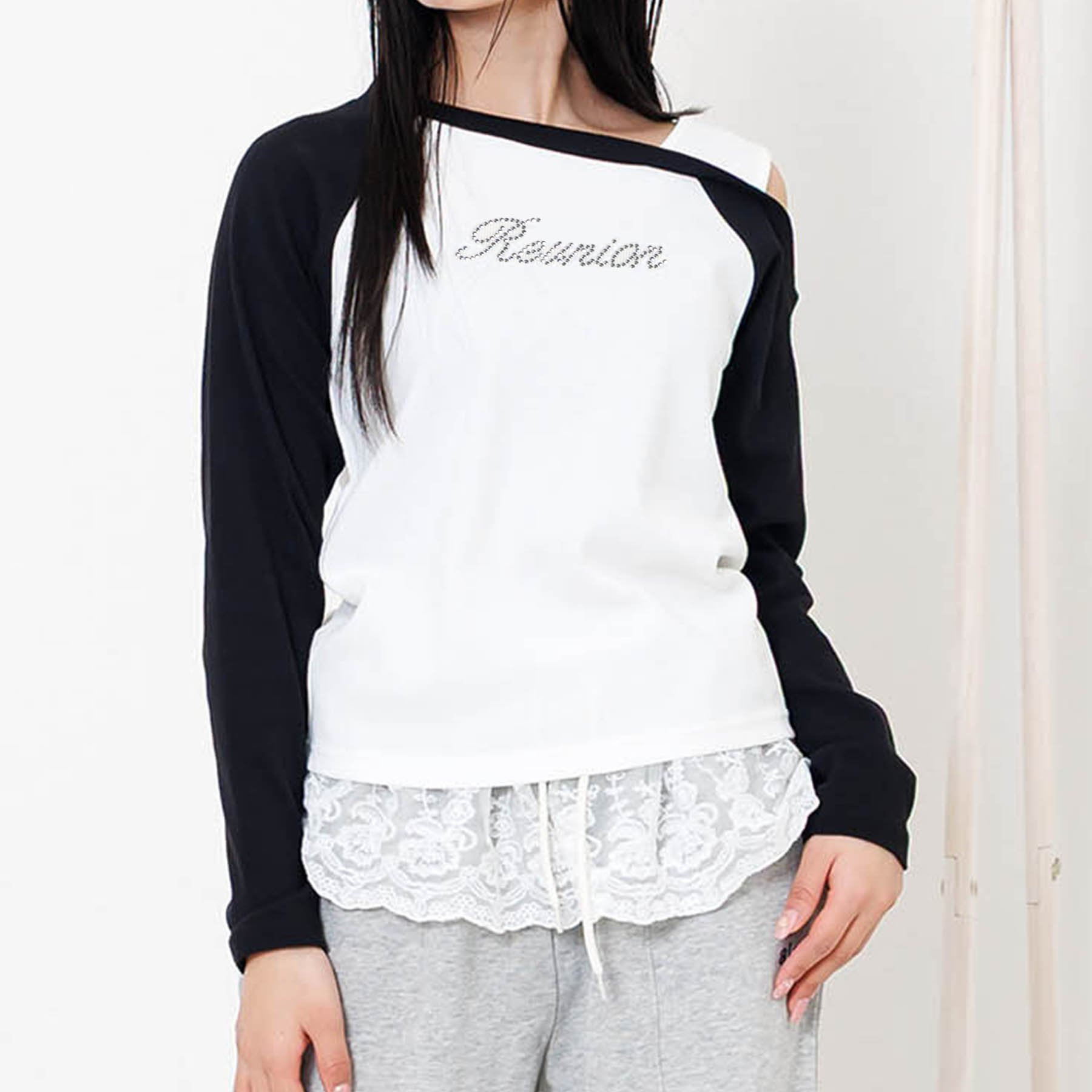 algy（アルジー） セール 子供服 レイヤード風 リブ ロンT Tシャツ