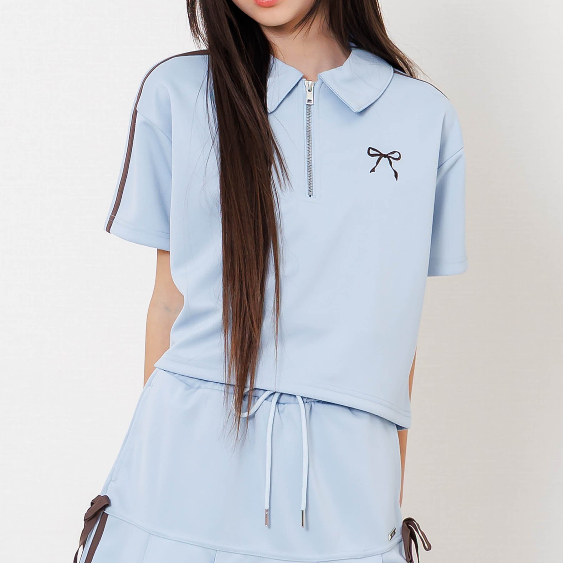 algy（アルジー） 子供服 ハーフジップ Tシャツ キッズ 女の子