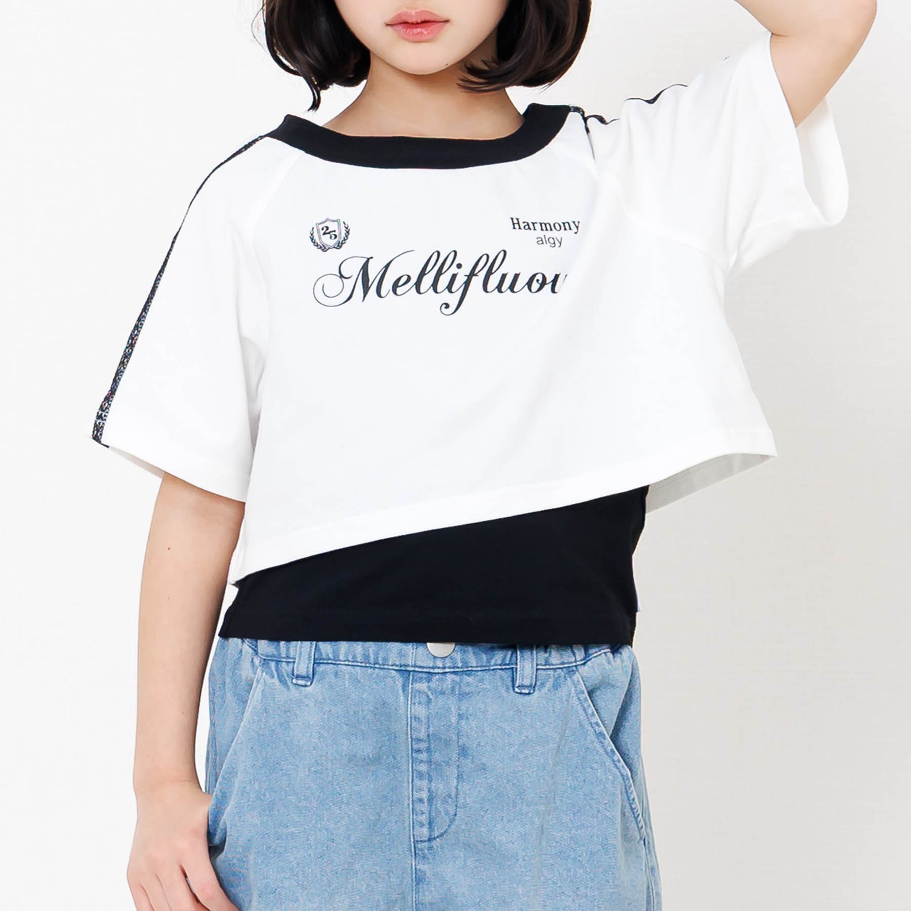 algy(アルジー) 子供服 クロップドTシャツ&タンク セット キッズ algy(アルジー) 子供服 クロップドTシャツ&タンク セット キッズ