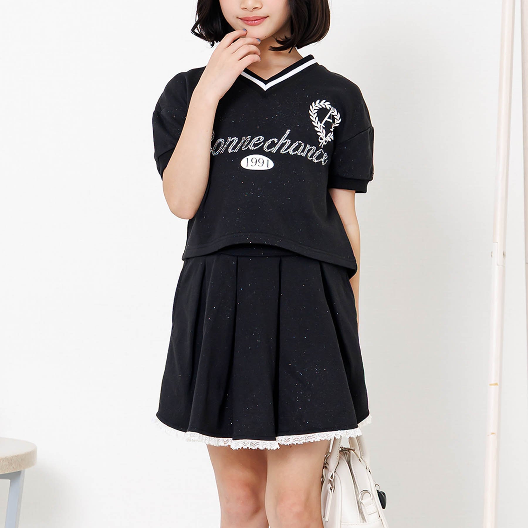 algy（アルジー） 子供服t algy ラメ ミニ裏毛 セットアップ キッズ