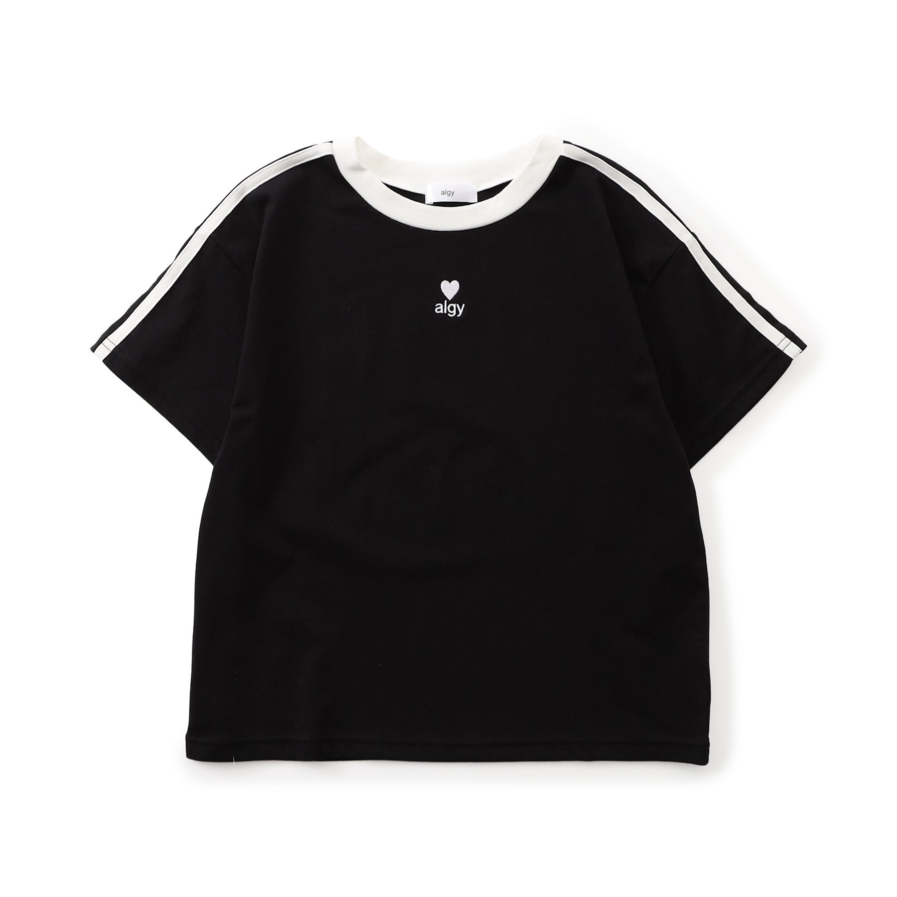 algy（アルジー） 子供服 algyロゴ リンガー Tシャツ女の子 キッズ