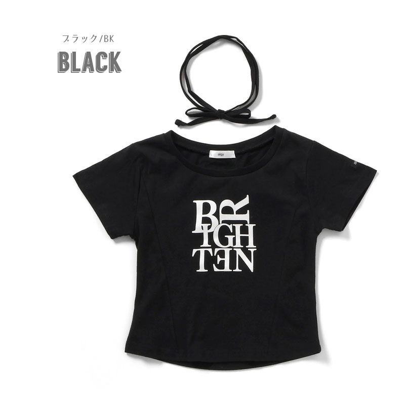 algy（アルジー） 子供服 チョーカー付きT 女の子 キッズ 半袖 Tシャツ