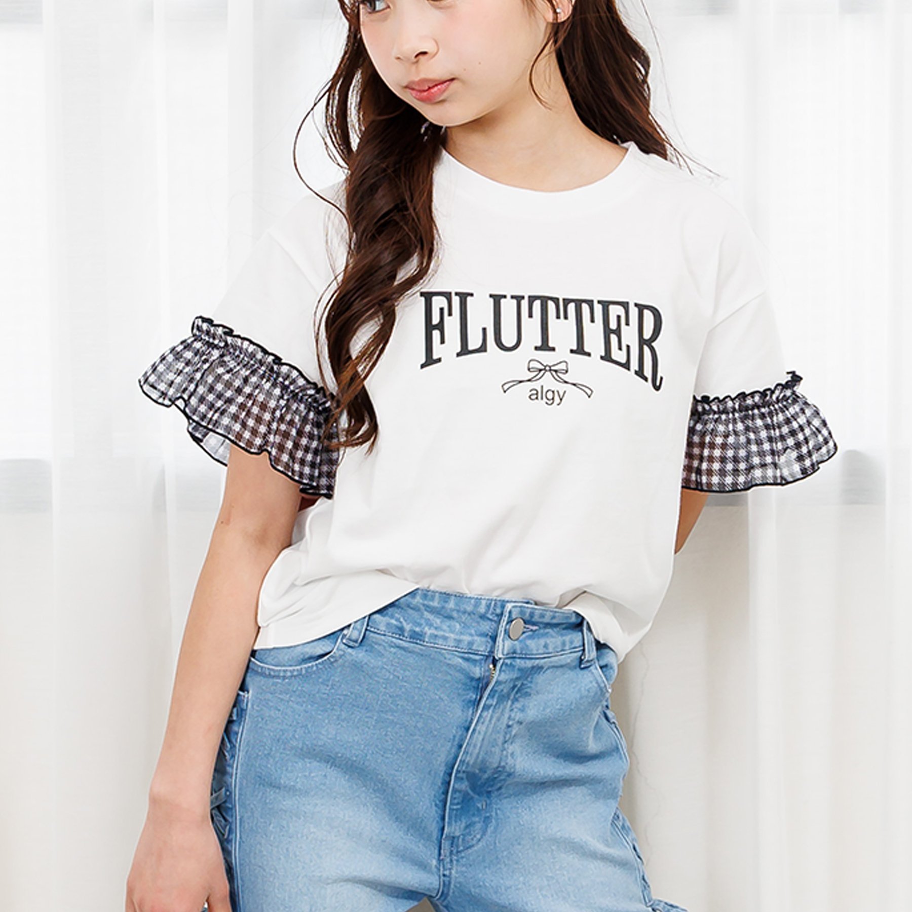 algy（アルジー） 子供服 puchily プチプラライン シフォンフリル T