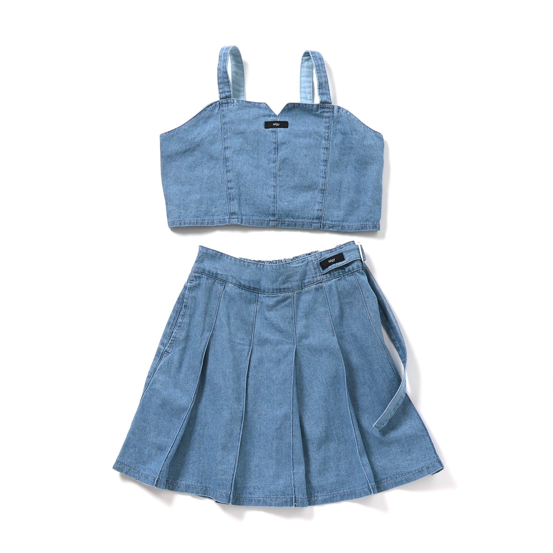 algy（アルジー） セール 子供服t algy デニムビスチェ セットアップ
