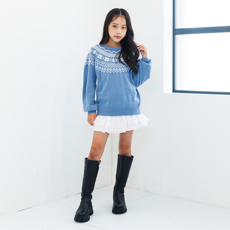 algy（アルジー） セール 子供服t algy ノルディック ニット 女の子