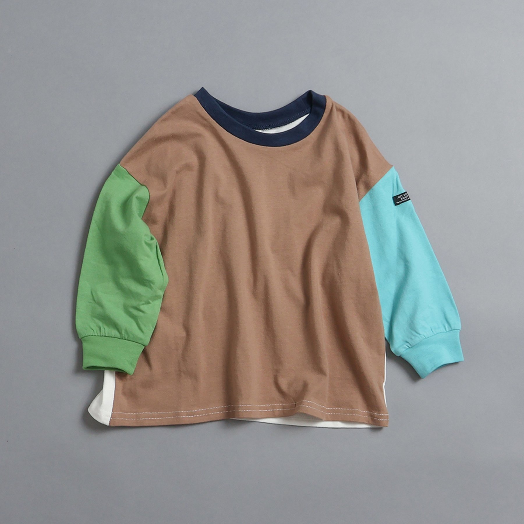 BREEZE（ブリーズ） 子供服 WEB限定 無地 ボーダー 長袖 Tシャツ