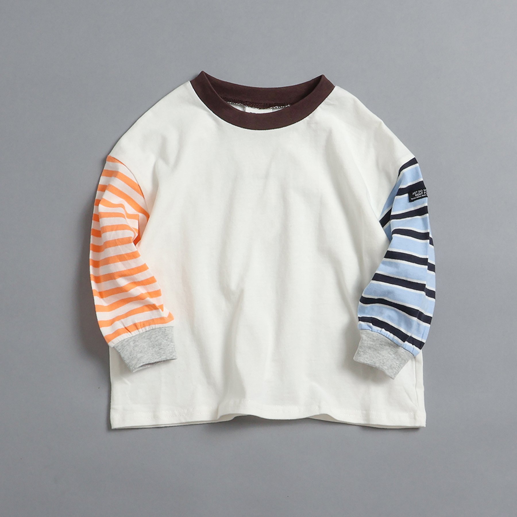 BREEZE（ブリーズ） 子供服 WEB限定 無地 ボーダー 長袖 Tシャツ