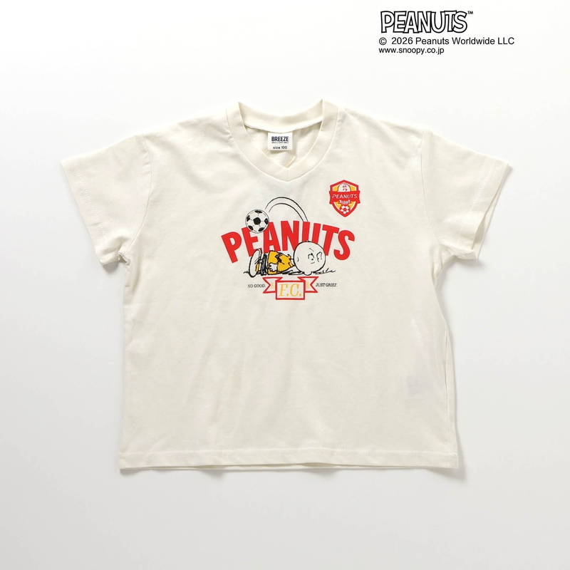 BREEZE（ブリーズ） セール 子供服 PEANUTS サッカーユニフォーム風 T