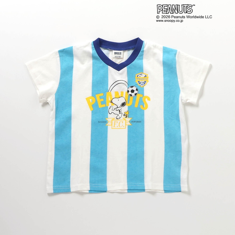 BREEZE（ブリーズ） セール 子供服 PEANUTS サッカーユニフォーム風 T
