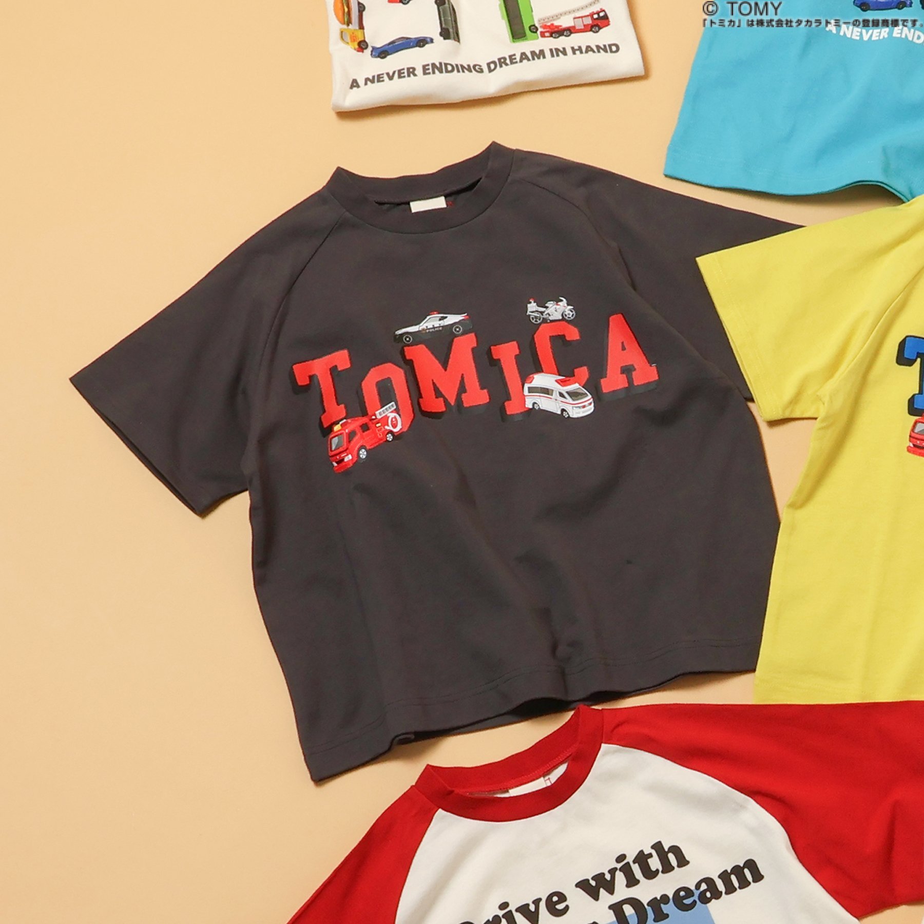 BREEZE（ブリーズ） 子供服 TOMICA×BREEZEグラフィック Tシャツ トミカ