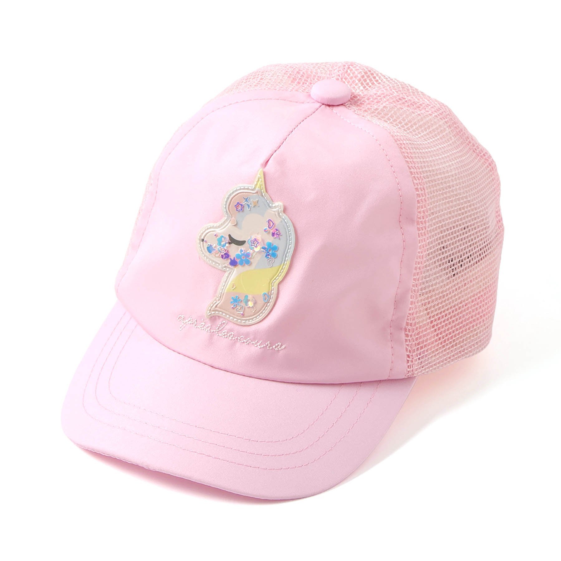 Ampersand（アンパサンド） 子供服 女の子 メッシュ キャップ 接触冷感