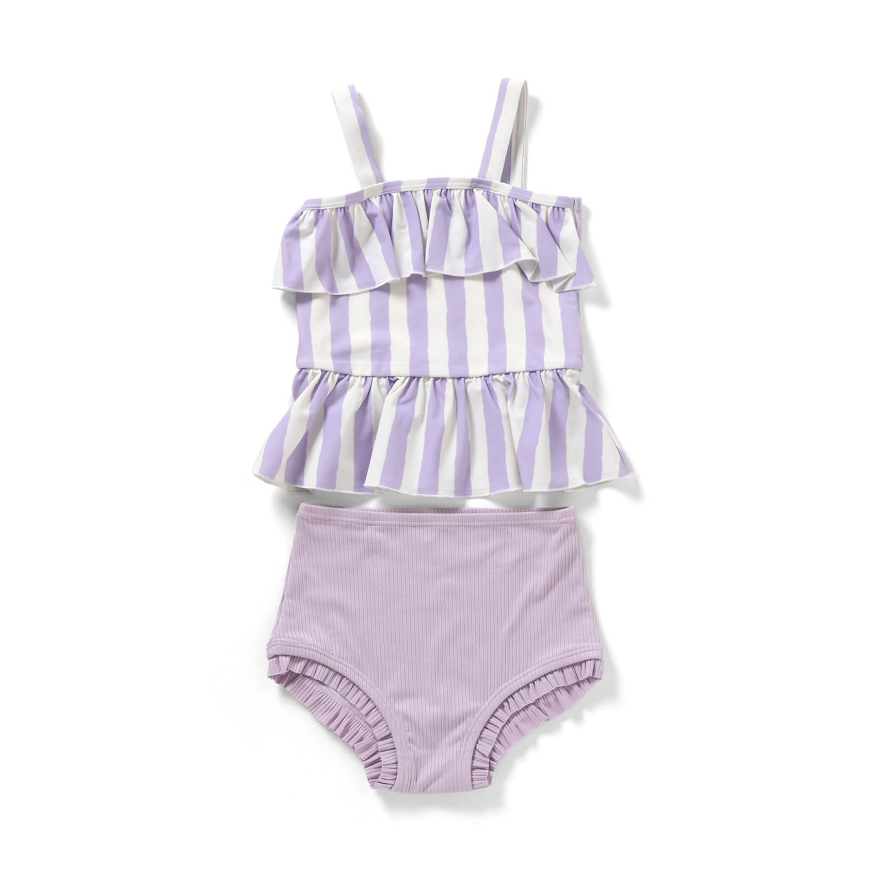 y&kママ ☆SALE☆【ジュニア対応】女児 フリルスクールセパレート水着_UV