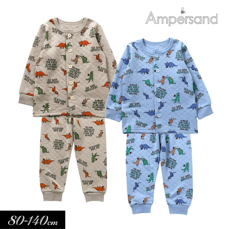 Ampersand（子ども服） 子供服t ampersand 恐竜柄 ニットキルト