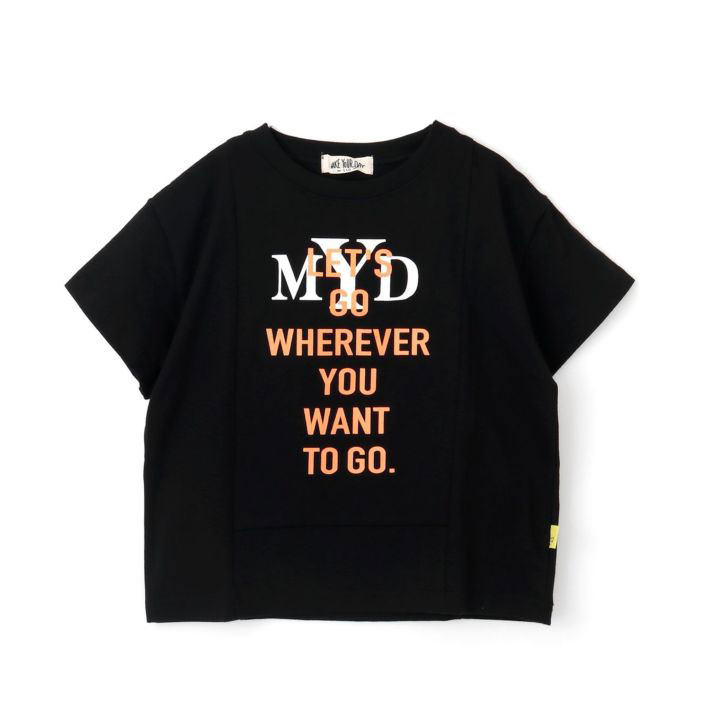 子供服 MAKE YOUR DAY メイクユアデイ MYDロゴ 切替 半袖 Tシャツ