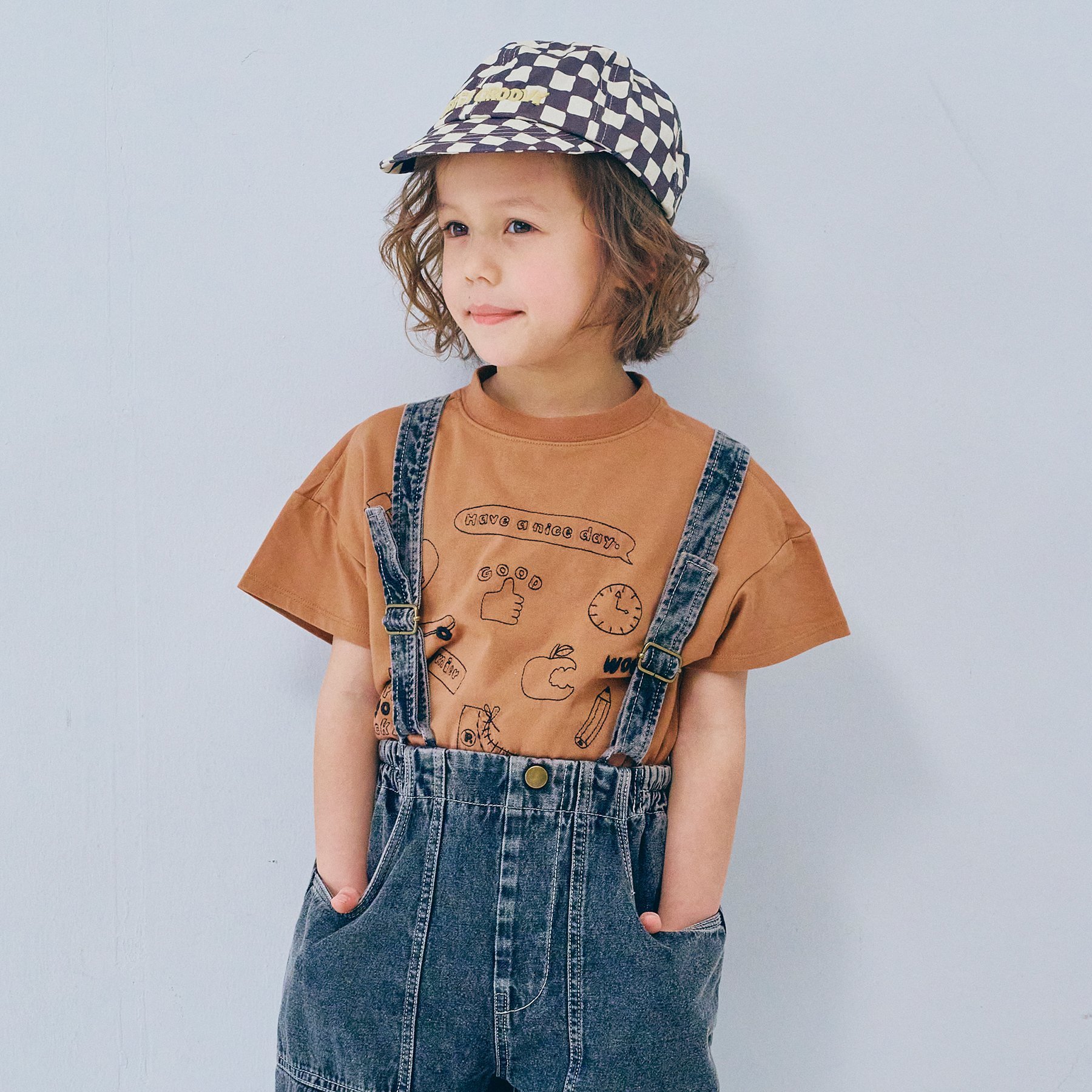 p.premier（ピードットプルミエ） セール 子供服 2柄 モチーフ刺繍 T