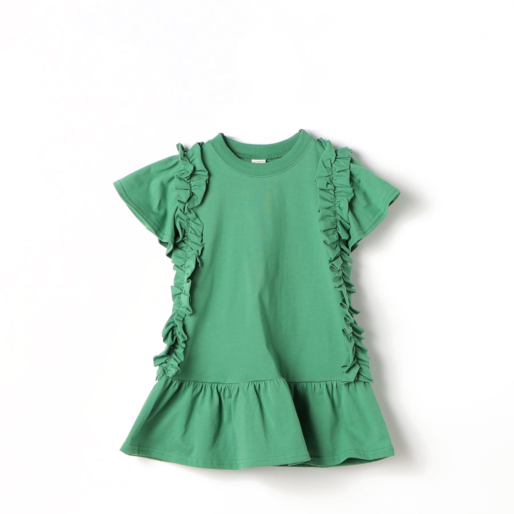 p.premier 子供服 p.プルミエ サイドフリル Tシャツ ミニ