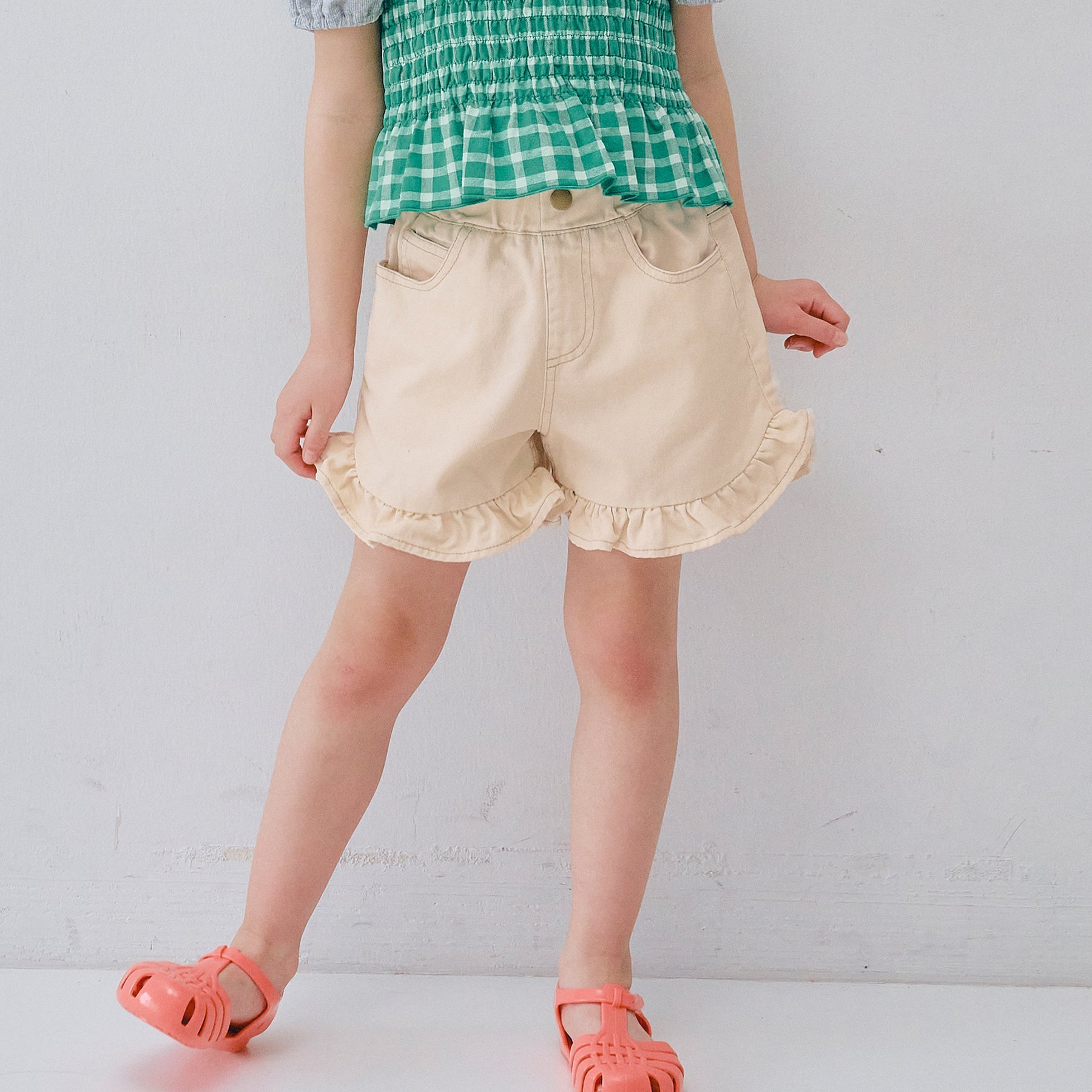 p.premier（ピードットプルミエ） 子供服 カラーツイル＆デニム 
