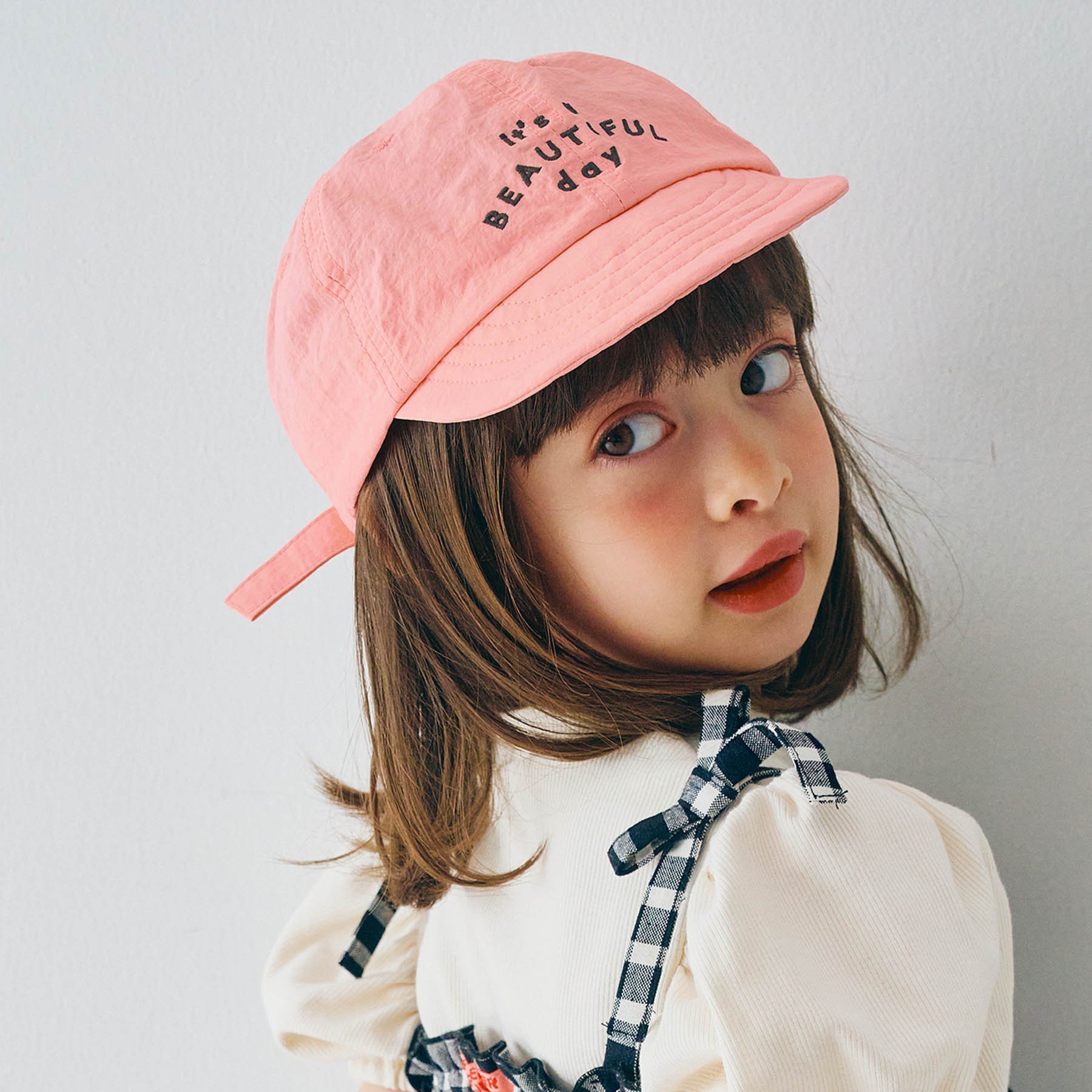 p.premier（ピードットプルミエ） 子供服 ロゴ 刺繍 キャップキッズ