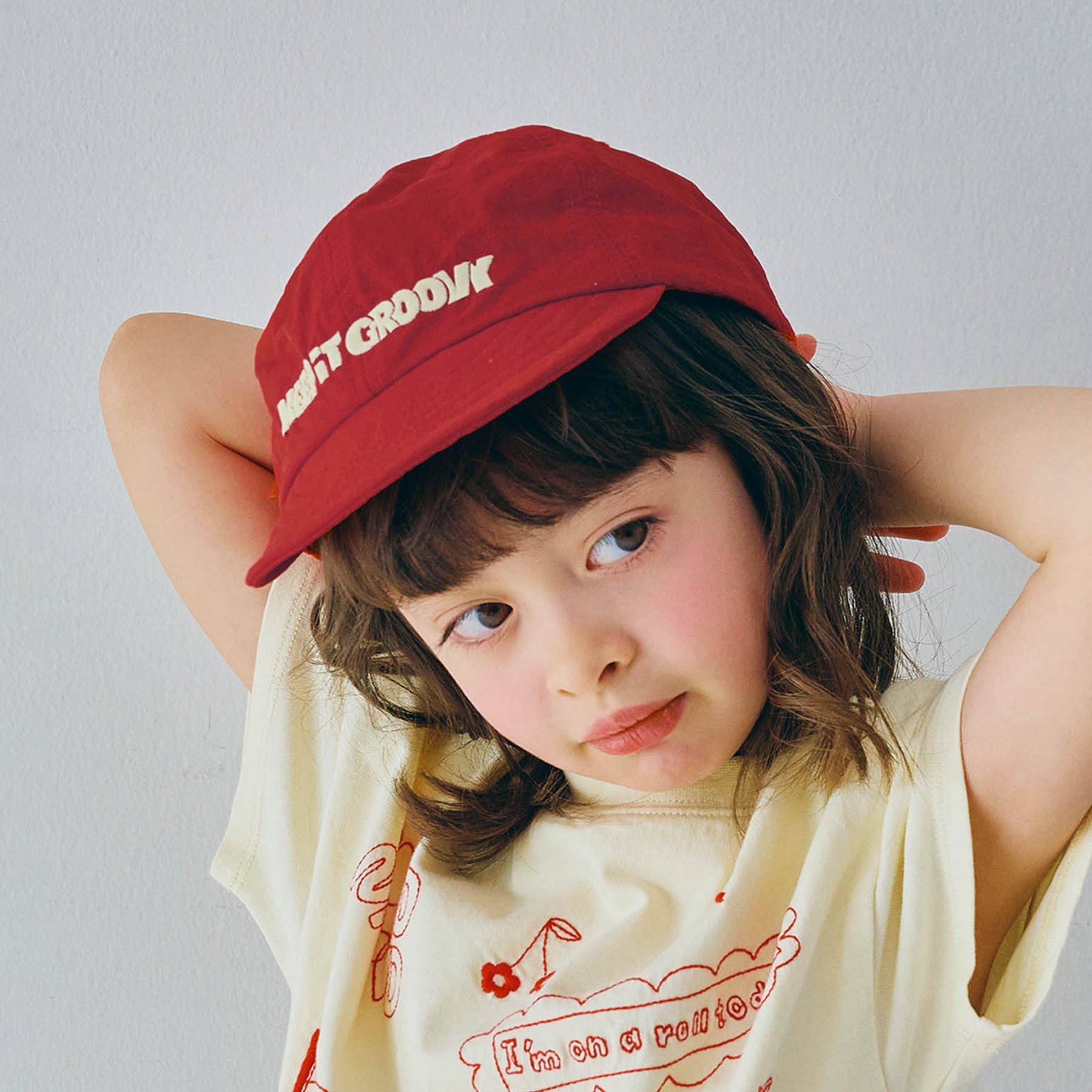 p.premier(ピードットプルミエ) 子供服 ロゴ 刺繍 キャップキッズ p.premier(ピードットプルミエ) 子供服 ロゴ 刺繍 キャップキッズ
