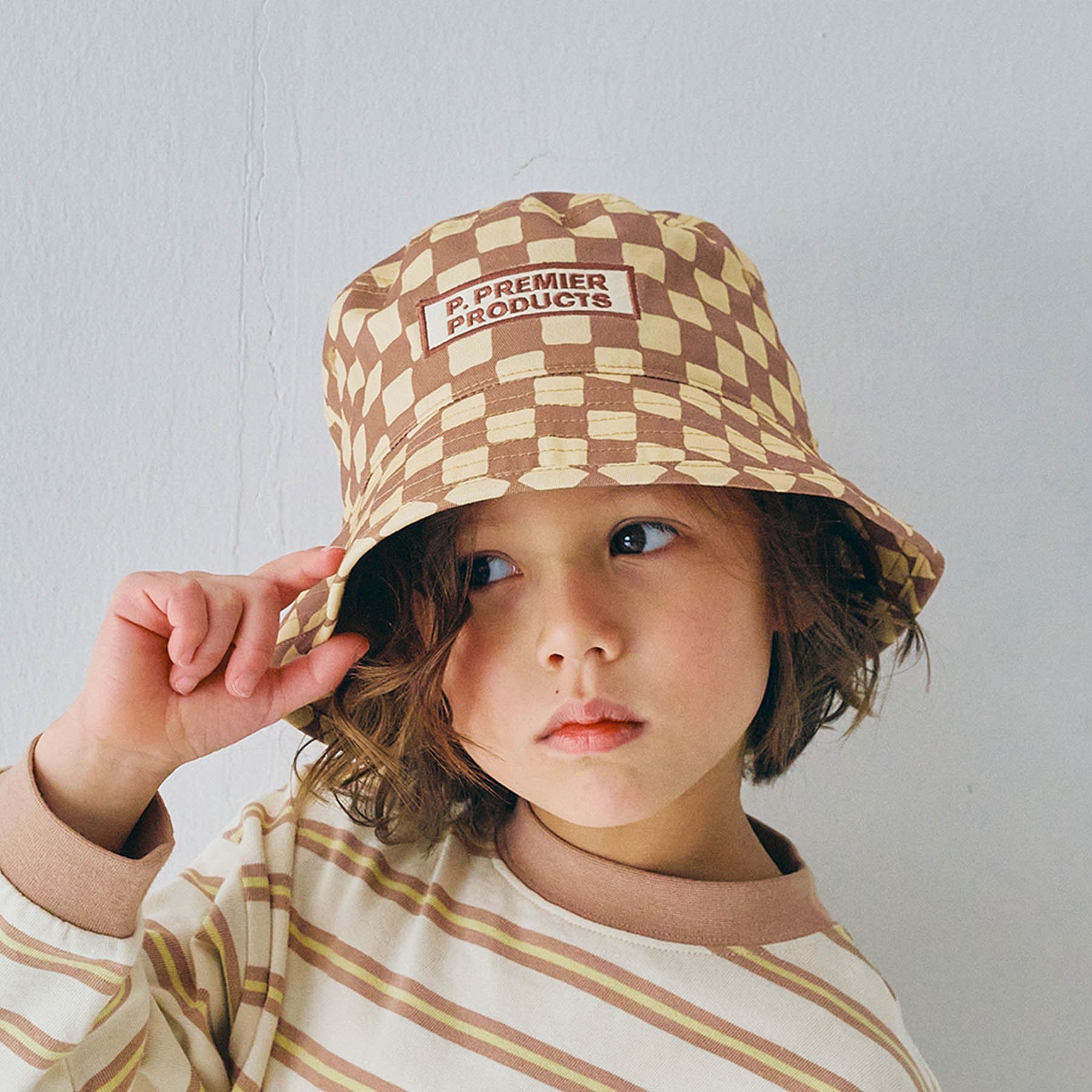 p.premier（ピードットプルミエ） 子供服 総柄 ハットキッズ 男の子