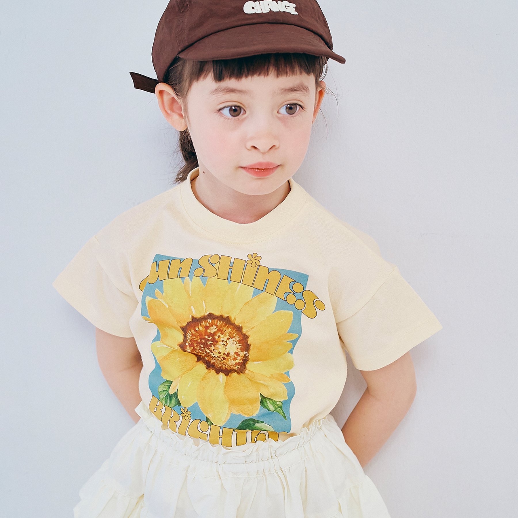 新品 Mサイズ INTUIT DOME 限定 Tシャツ BABYL US p.premier（ピードットプルミエ） 子供服 元気いっぱいひまわりと