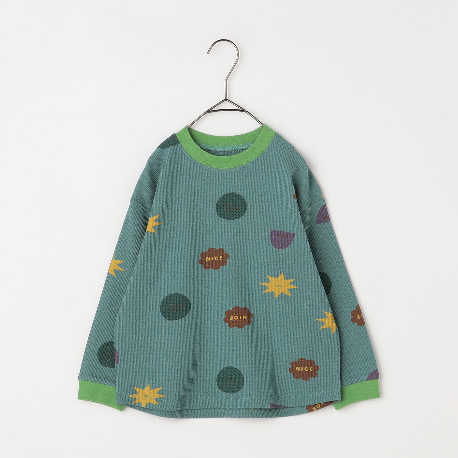 子供服 p.premier ピードットプルミエ イロチ買いしたい 総柄ワッフル 長袖 Tシャツ キッズ  ベビー シンプル かわいい  2025秋冬 | p.premier | 02