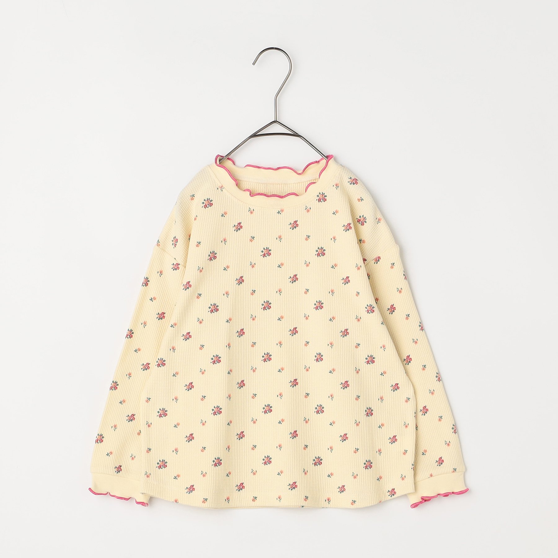 子供服 p.premier ピードットプルミエ イロチ買いしたい 総柄ワッフル 長袖 Tシャツ キッズ  ベビー シンプル かわいい  2025秋冬 | p.premier | 05