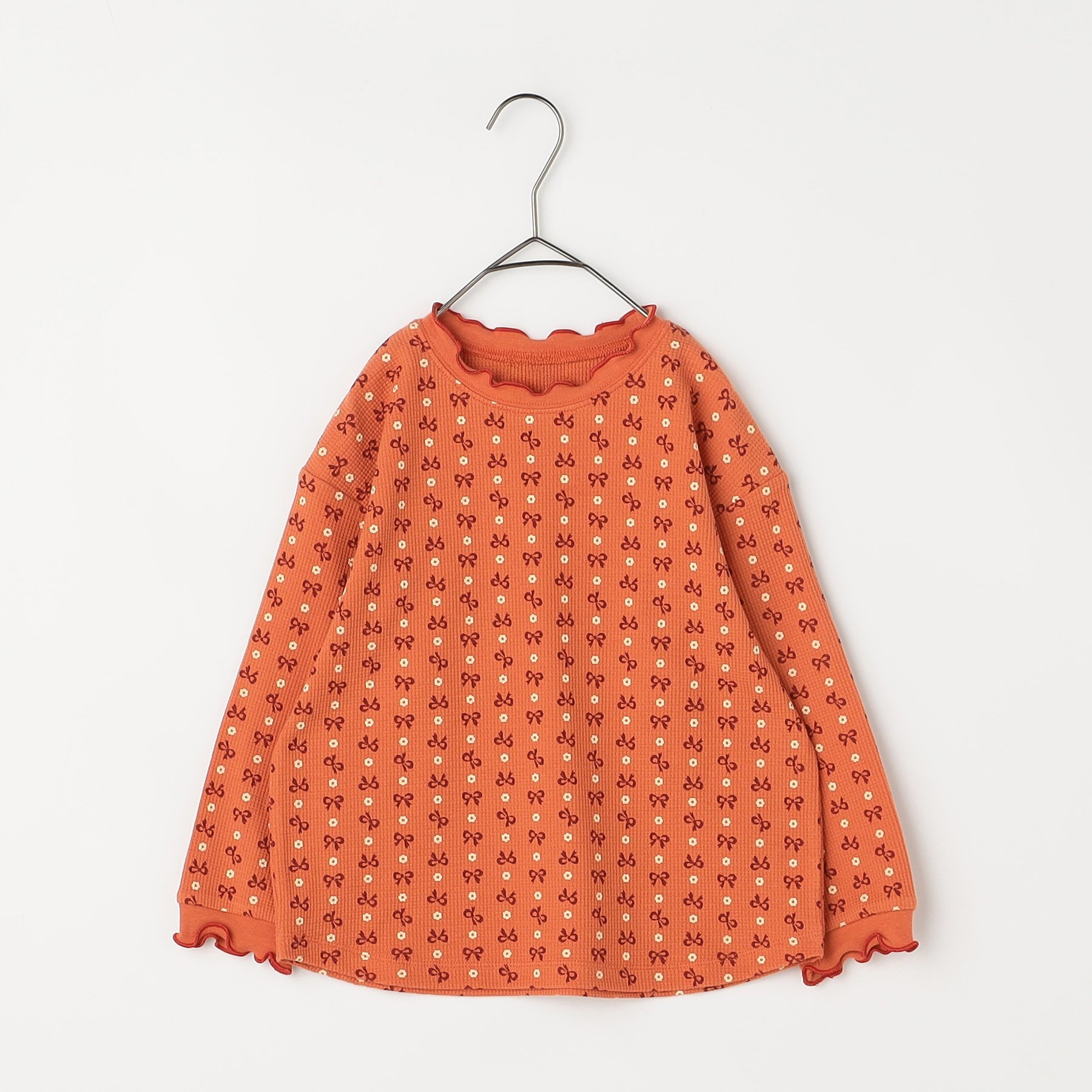 子供服 p.premier ピードットプルミエ イロチ買いしたい 総柄ワッフル 長袖 Tシャツ キッズ  ベビー シンプル かわいい  2025秋冬 | p.premier | 07