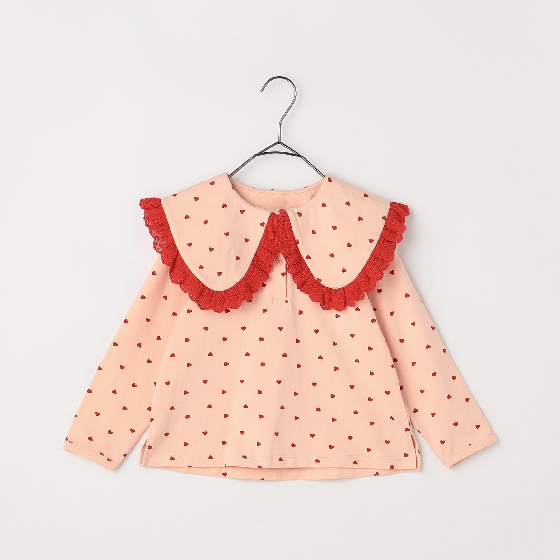 子供服 p.premier ピードットプルミエ レーストリム フリル衿 カット 衿付き Tシャツ キッズ ベビー 長袖 シンプル かわいい 2025秋冬 | p.premier | 03