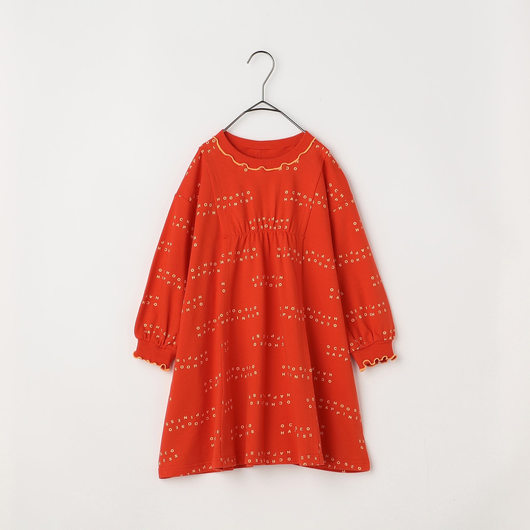 子供服t p.premier ピードットプルミエ イロチ買いしたい 総柄 フレア カットソー ワンピース ベビー シンプル かわいい 長袖 2025秋冬 | p.premier | 08