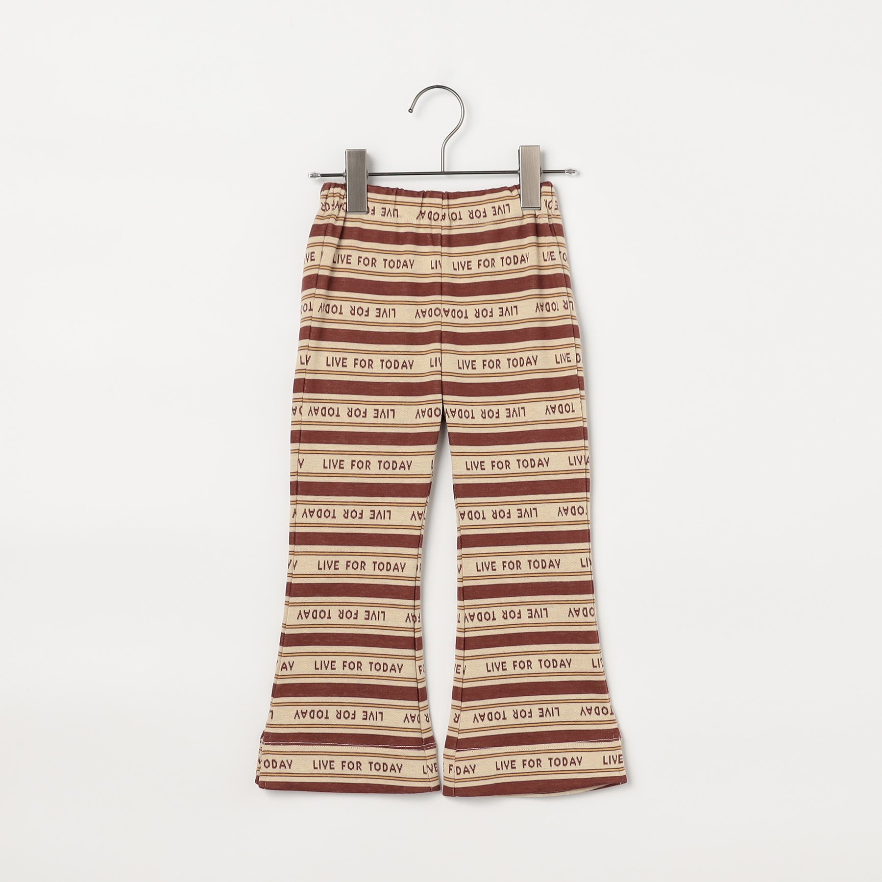 クーポンで最大２０％OFF セール 子供服 p.premier ピードットプルミエ 総柄 ジャガード 裾スリット フレアパンツ キッズ ベビー パンツ  秋物 新作  2025秋冬 | p.premier | 02