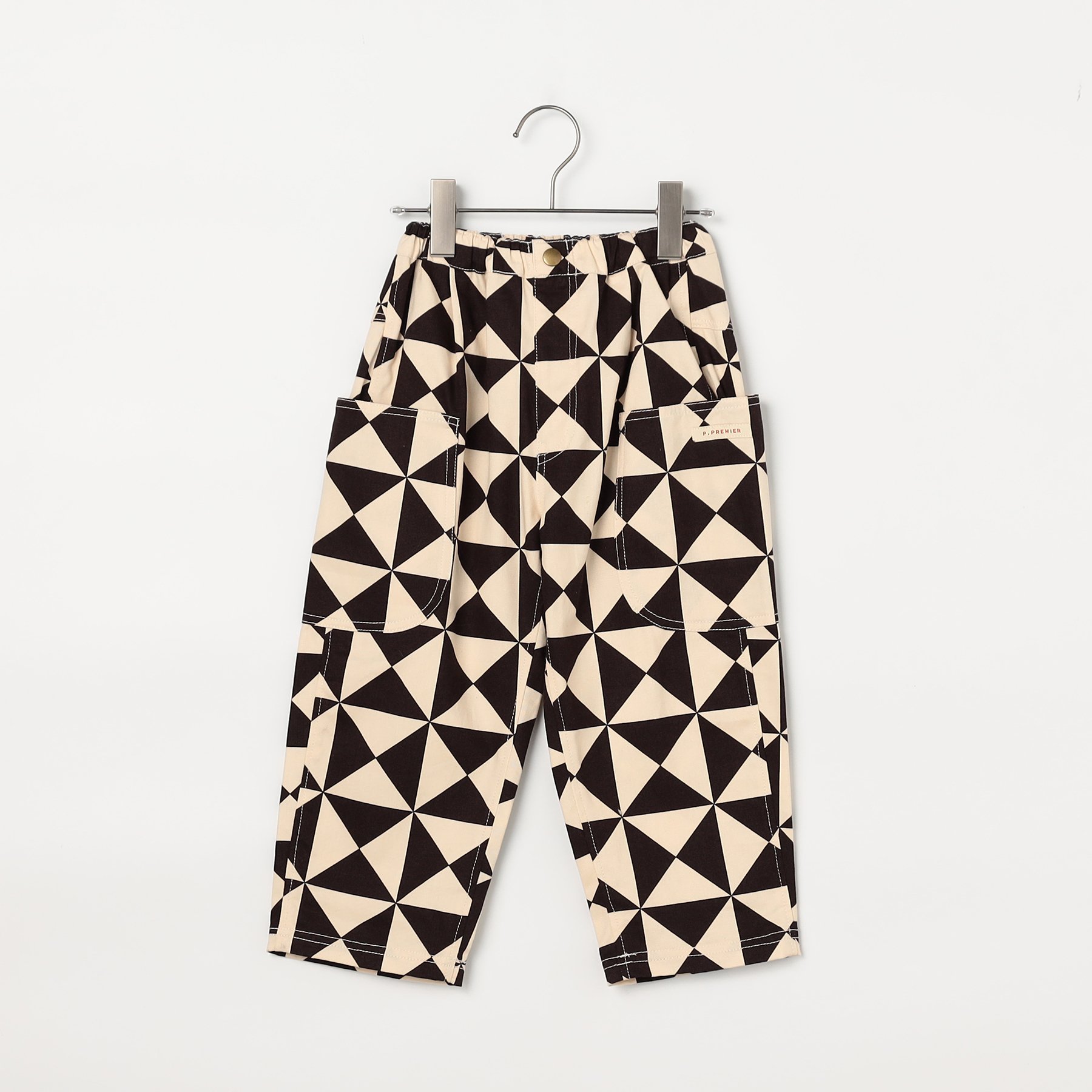 セール 子供服t p.premier ピードットプルミエ 総柄 ツイル ワイド パンツ キッズ ベビー 男の子 女の子 シンプル かわいい 2025秋冬 | p.premier | 01