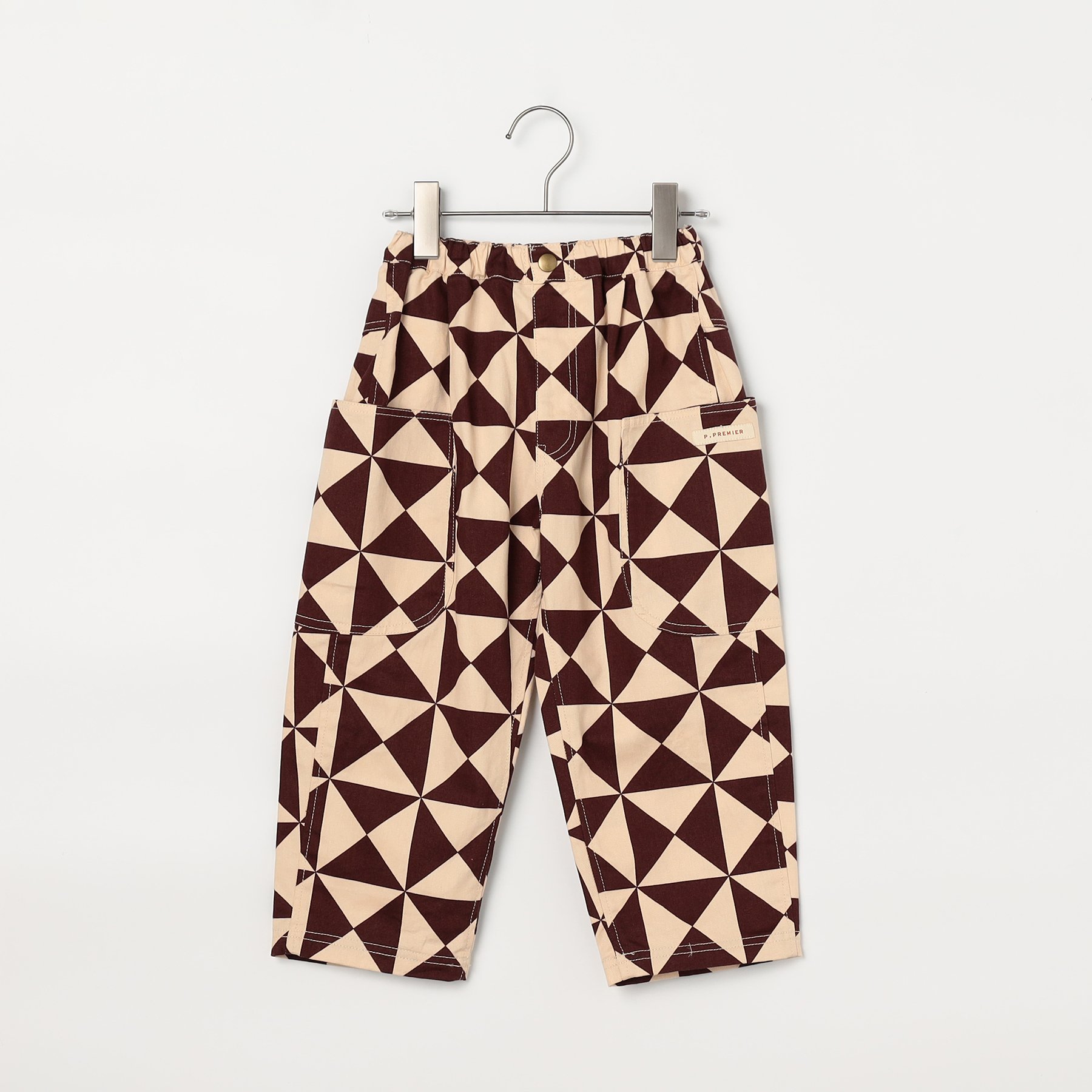 セール 子供服t p.premier ピードットプルミエ 総柄 ツイル ワイド パンツ キッズ ベビー 男の子 女の子 シンプル かわいい 2025秋冬 | p.premier | 02