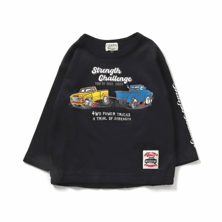 子供服 F.O.KIDS 4WD CAR 長袖 Tシャツ キッズ 女の子 男の子 ジュニア 2024...