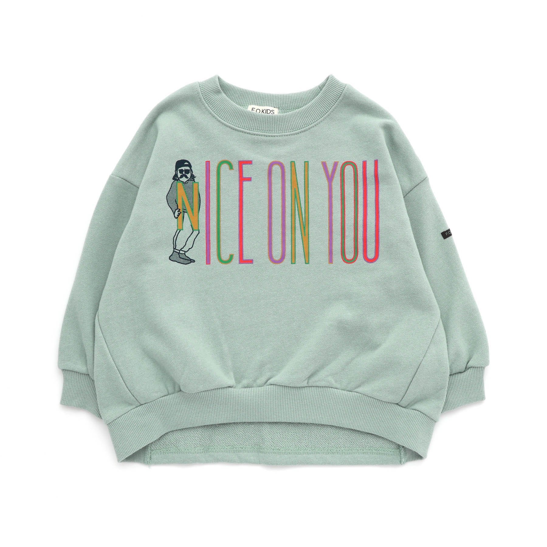 F.O.KIDS 子供服 ゆったり サイド切り替え 3柄 トレーナー