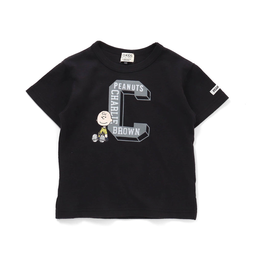 子供服 PEANUTS コラボ　ロゴプリント 半袖 Tシャツ F.O.KIDS エフオーキッズ キッ...