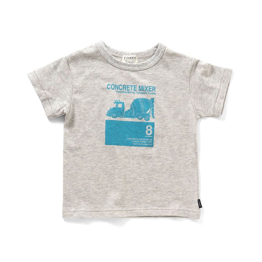 子供服 F.O.KIDS 働く車 BOX アート Tシャツ キッズ 女の子 男の子