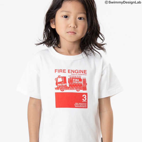 子供服 F.O.KIDS 働く車 BOX アート Tシャツ キッズ 女の子 男の子