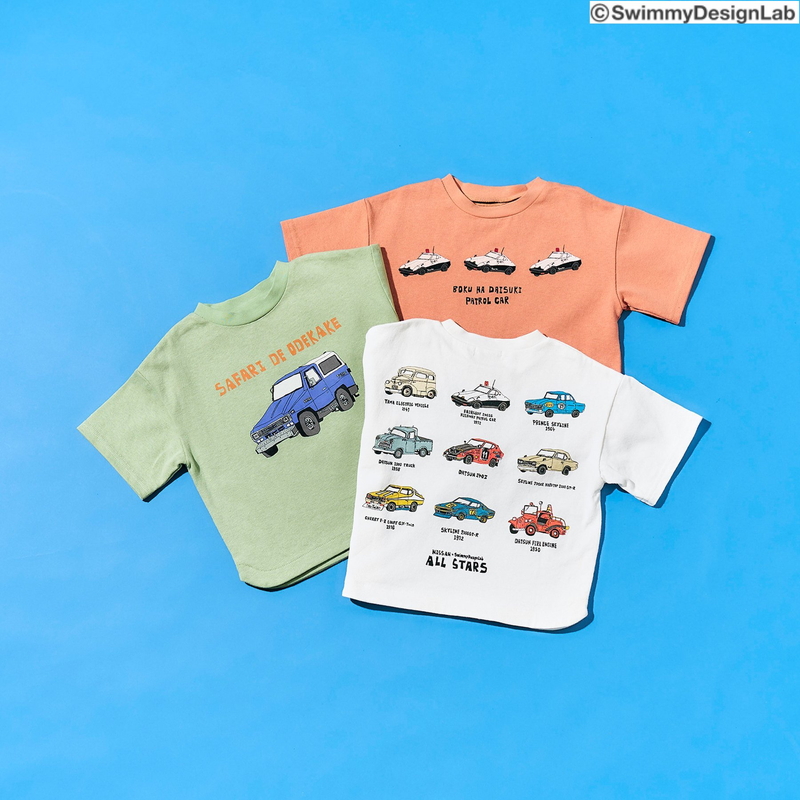 F.O.KIDS（エフオーキッズ） 子供服 NISSAN×スイミー 3色3柄 Tシャツ