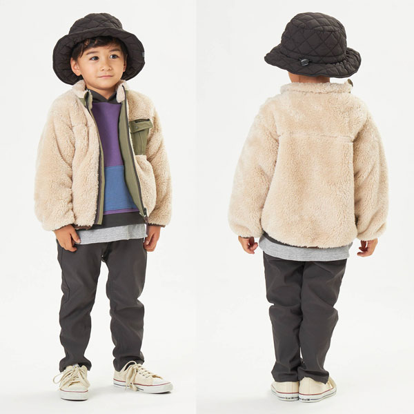 子供服t F.O.KIDS エフオーキッズ ファー フリース ジャケット 男の子